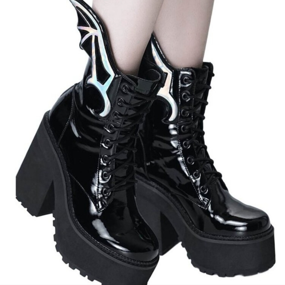 Killstar Rave to the Grave boots